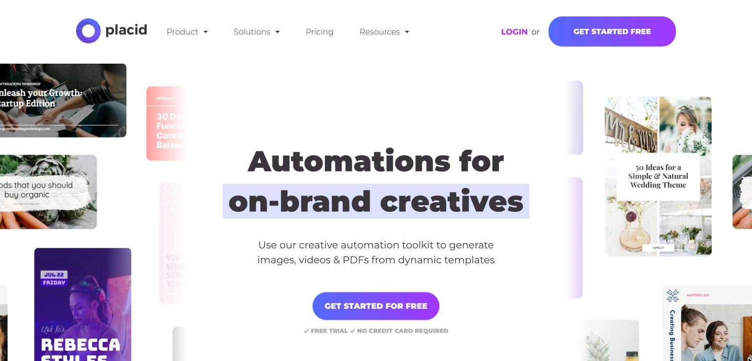 Placid homepage, first screen, 2026-10-14